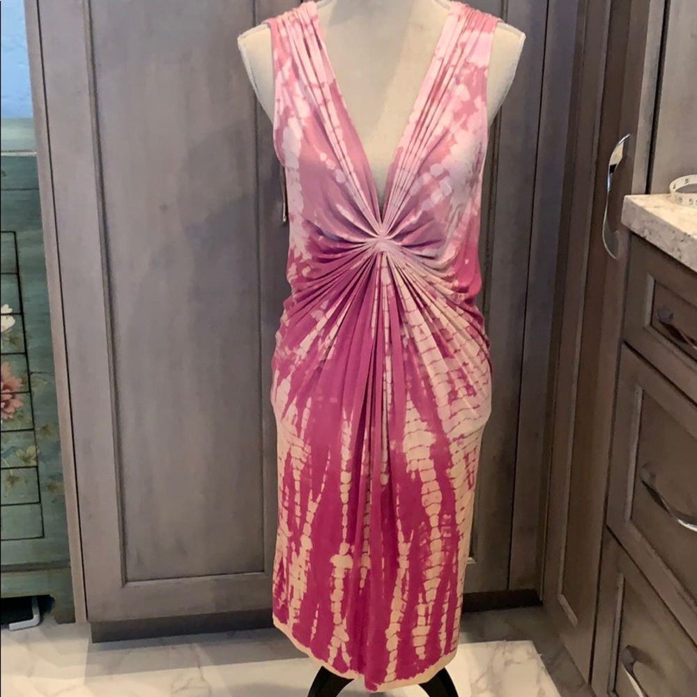 NWT Moon Katz Pink Peony Tie Dress 🔥🔥🔥🔥